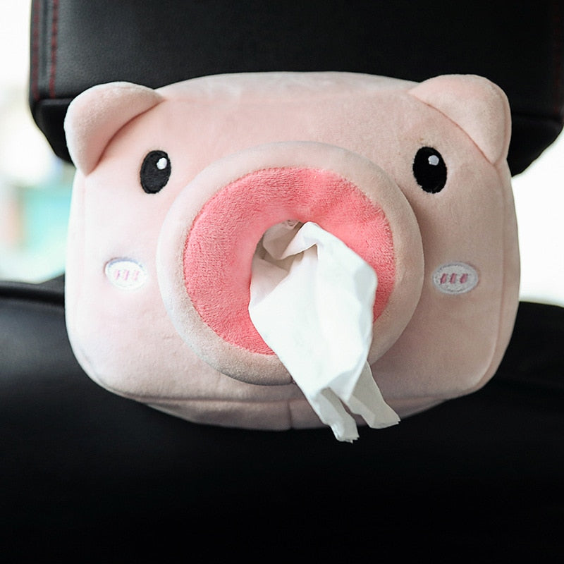 Car Tissue Box Plush Napkin Holder