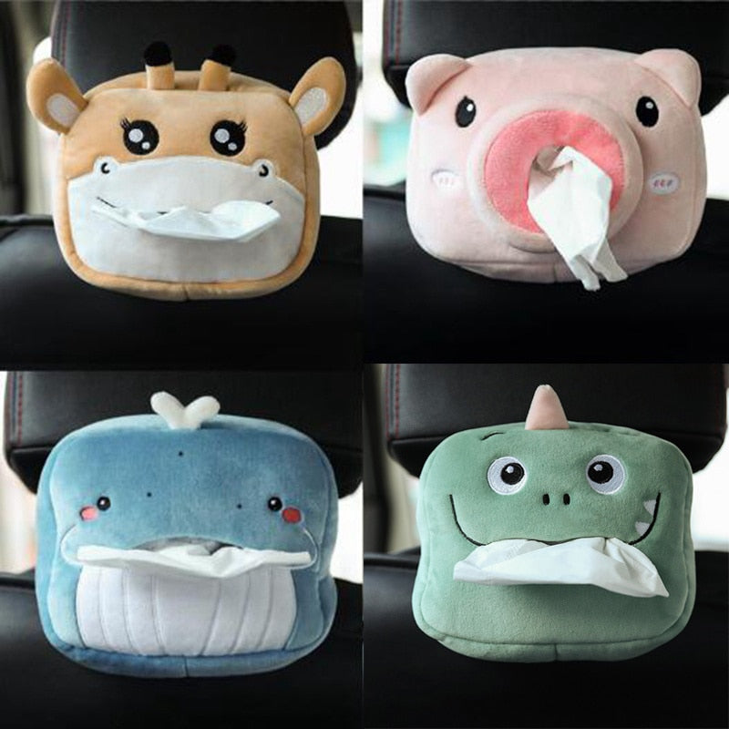 Car Tissue Box Plush Napkin Holder